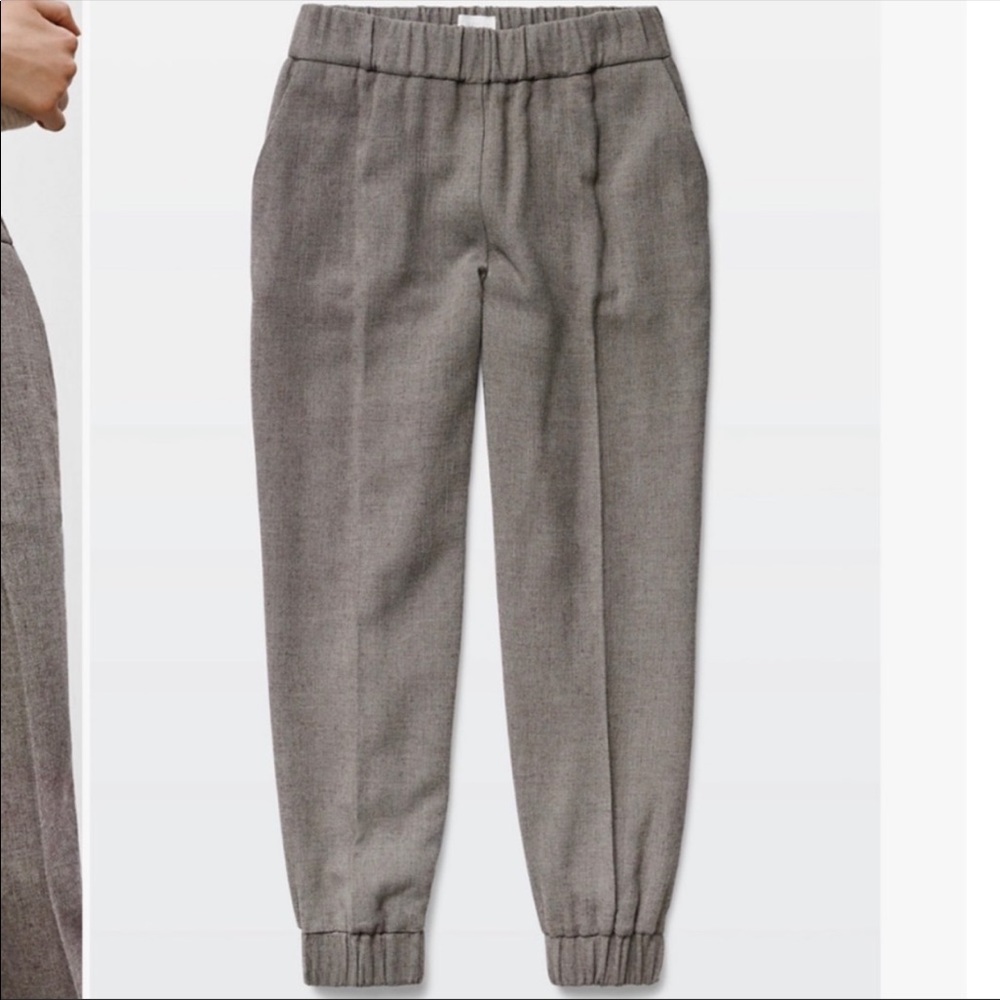 Wilfred Aritzia viscose/wool business joggers